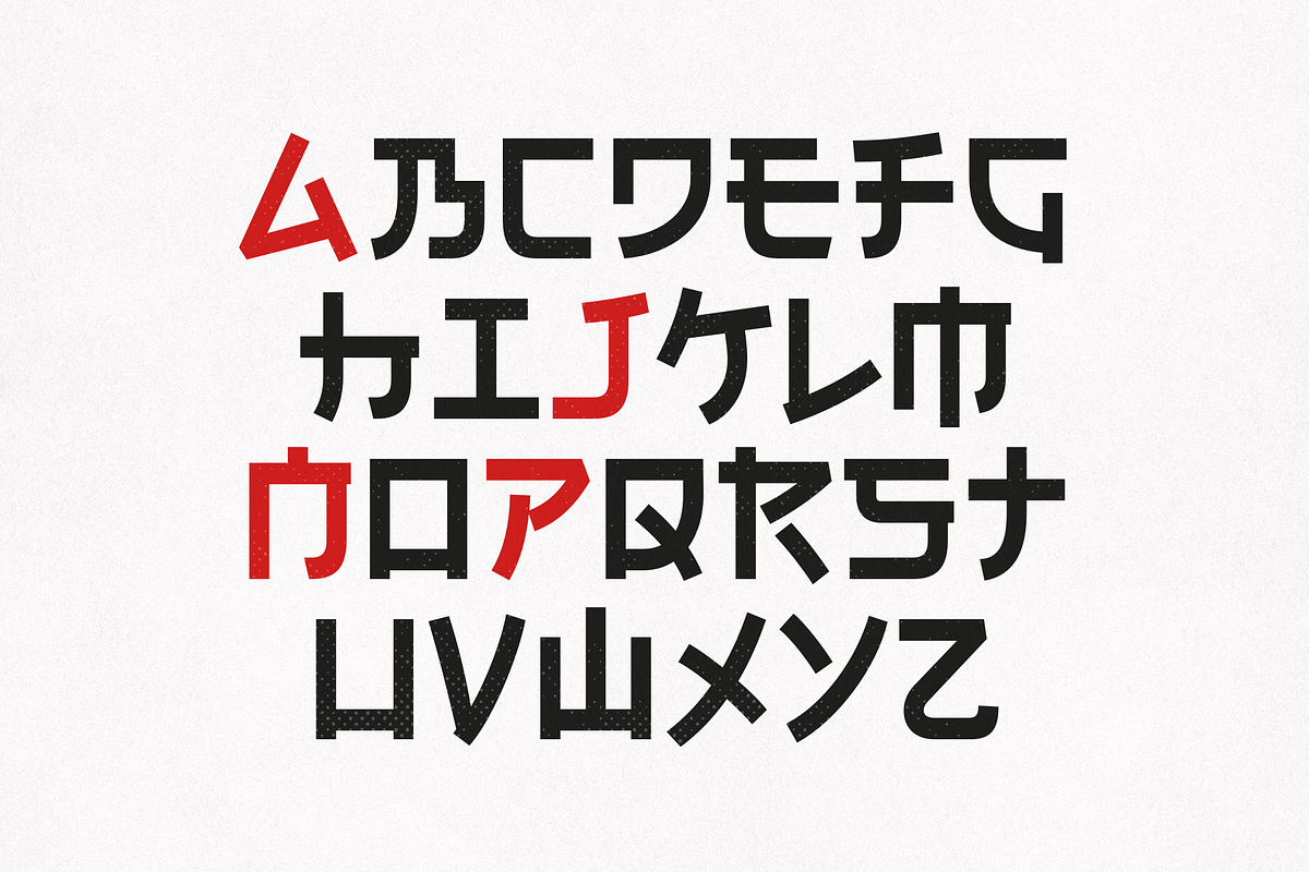 Osaka Pulse - Japanese Inspired Type, a Sans Serif Font by HipFonts (Photo 3 of 8)