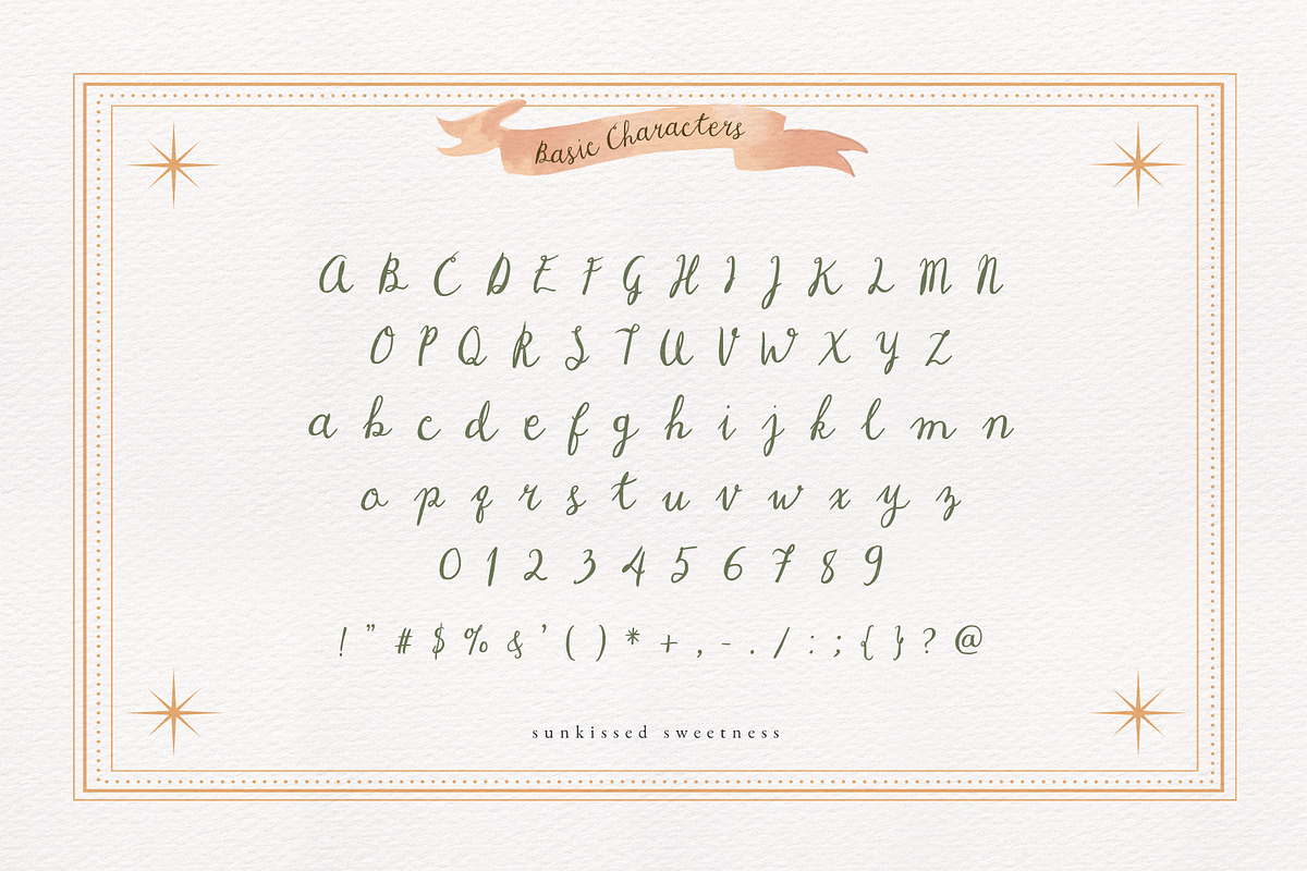 Romantic Font Sunkissed Sweetness, a Handwritten Font by Perplexitics (Photo 10 of 11)