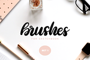 Sketchbook Brushes 1: Calligraphy, a Brush Add-On by Junik Studio (Thumbnail 1 of 10)