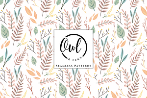 Soft Fall Symphony Seamless Pattern