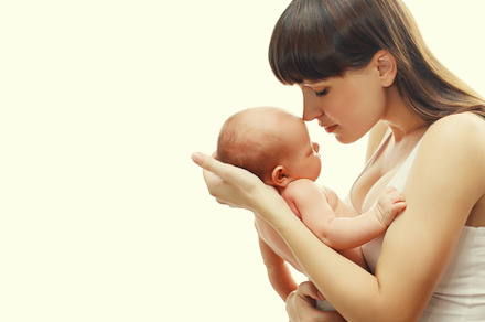 Happy mother holding cute infant, ba, a Person Photo by Rohappy