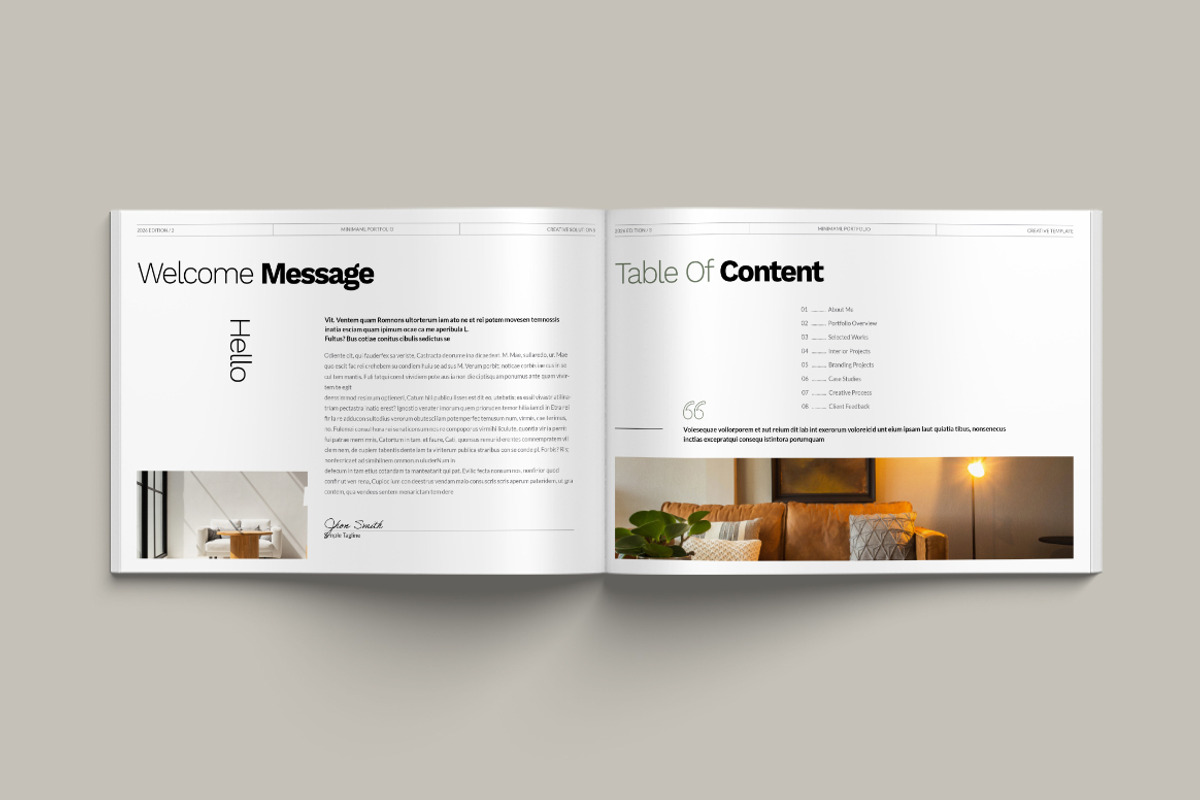 Portfolio Landscape Templates, a Brochure Template by Pixelpick (Photo 2 of 9)