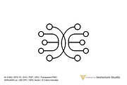 Network Nodes Abstract Logo, a Branding & Logo Template by Vectorium Studio (Thumbnail 3 of 15)