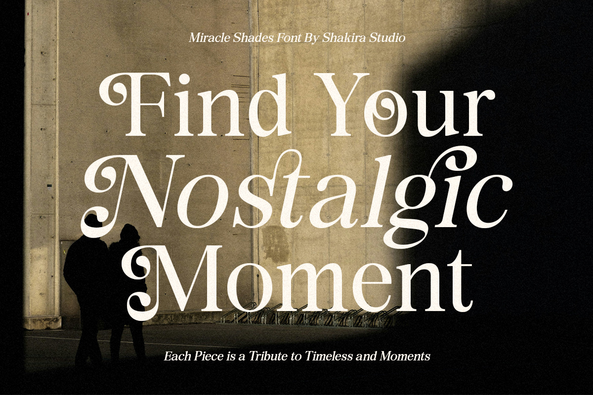 Miracle Shades - Modern Display, a Serif Font by Shakira Studio (Photo 4 of 10)