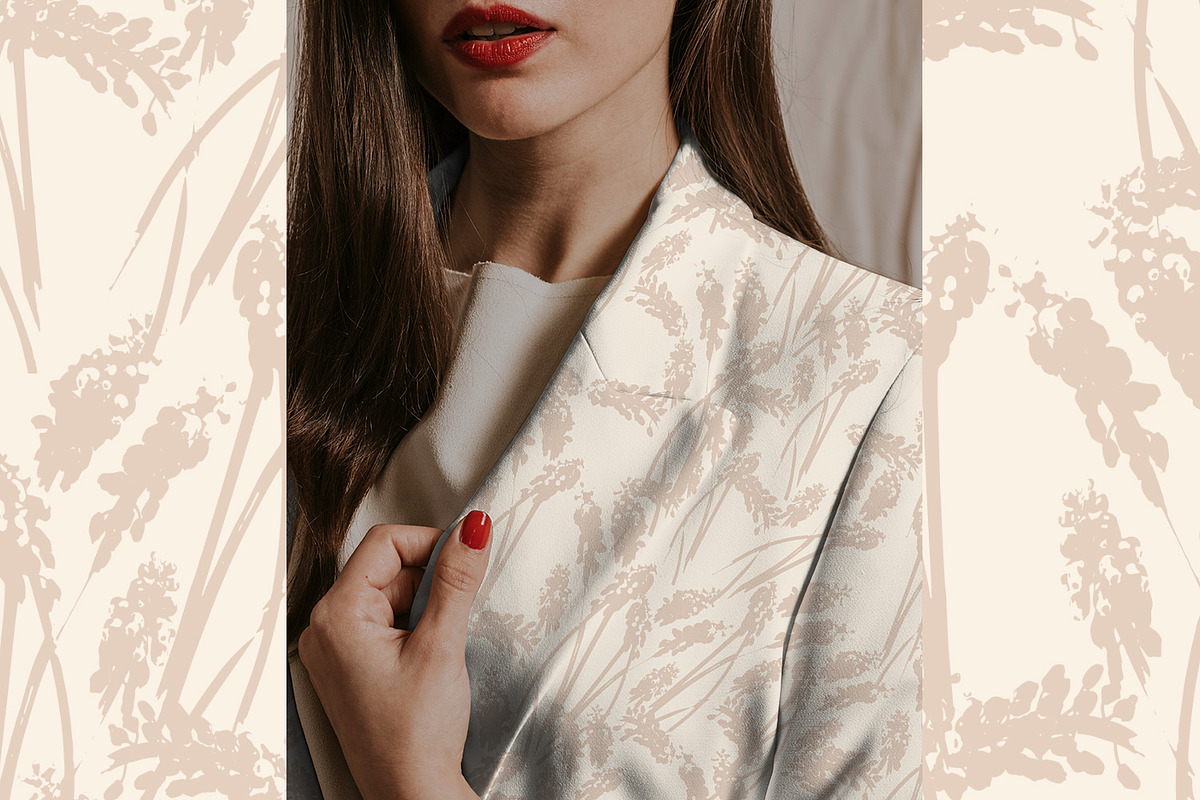 Beige Grasses, a Pattern Graphic by MalyskaStudio (Photo 9 of 10)