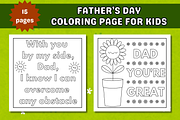 Father's Day Coloring Page For Kids, a Person Illustration by Salaly (Thumbnail 4 of 4)