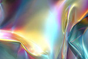 Vibrant abstract background with smooth flowing iridescent color, an Abstract Photo by Ales Munt