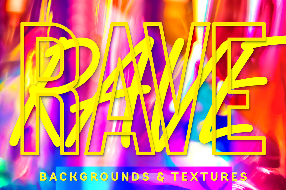 Rave Backgrounds & Textures, a Texture Graphic by Stellari Studio