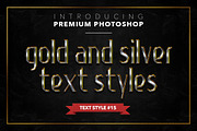 Gold & Silver #1 - 20 Text Styles, a Layer Style Add-On by Jonas Stensgaard (Thumbnail 16 of 23)