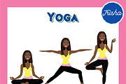 Yoga Teacher Portrait Creator, a Person Illustration by Lauren Lesley Studio (Thumbnail 37 of 43)