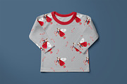 candy cane and cow pattern, a Pattern Graphic by watercolor kamill (Thumbnail 6 of 7)