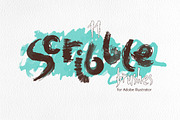 Scribble Brushes for Illustrator, a Brush Add-On by Mazheika Store (Thumbnail 1 of 8)