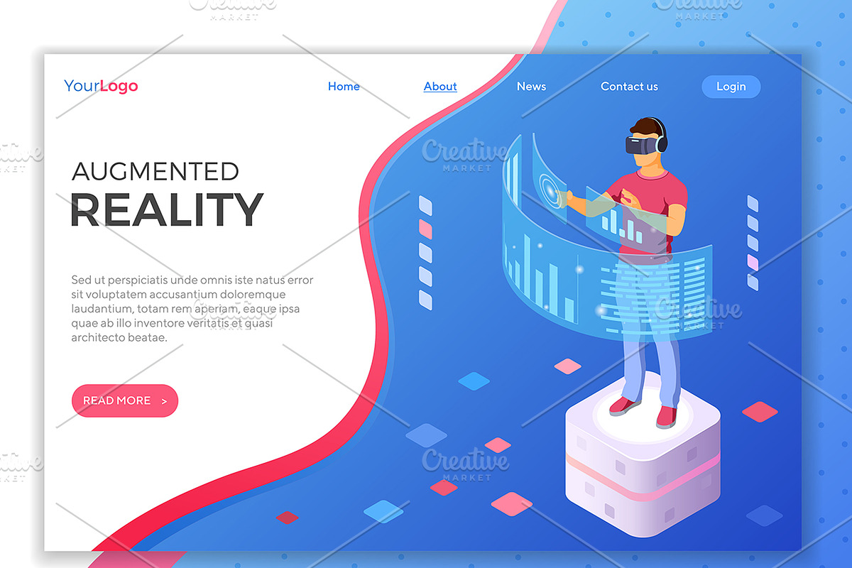 Virtual Augmented Reality Themes, an Education Illustration by TAlex (Photo 2 of 6)