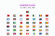 Painter Flags (232 Flags), a Solid Icon by alpercakici (Thumbnail 6 of 6)