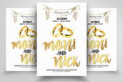 Wedding Invite Psd Flyer Template, an Invitation Template by Psd Templates (Thumbnail 1 of 2)
