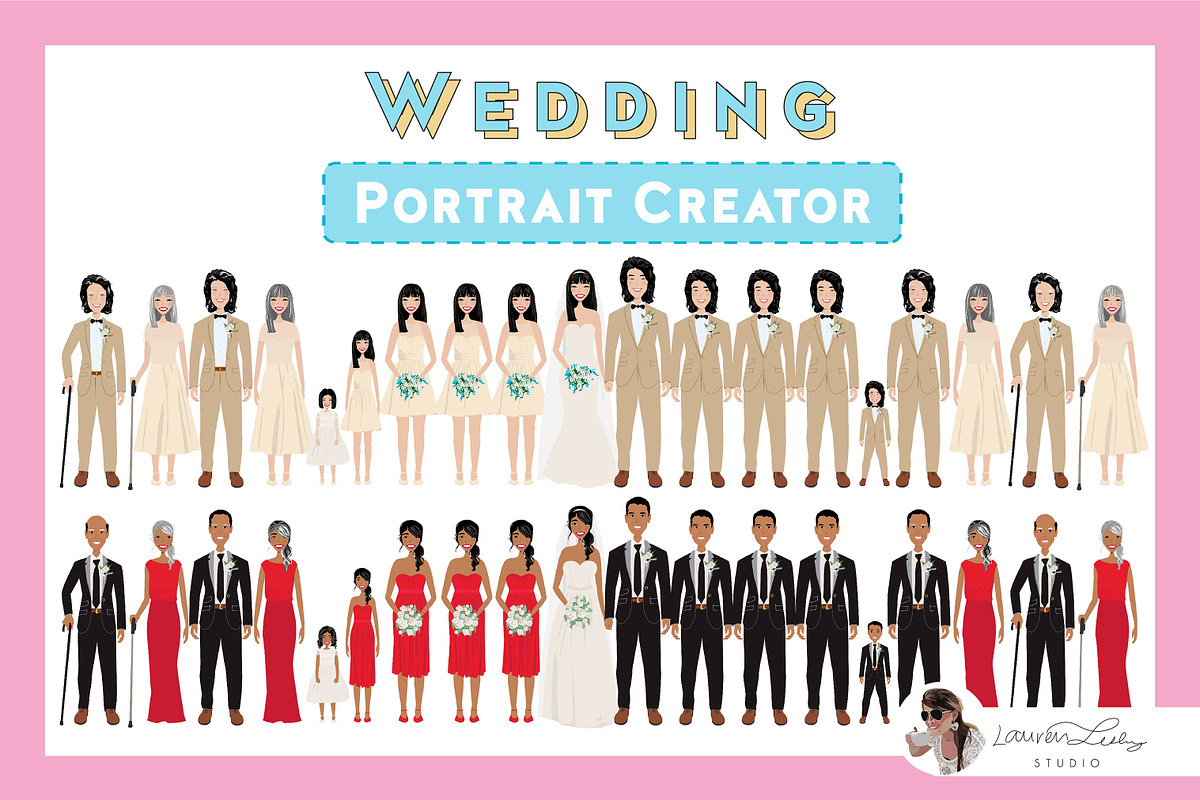 Wedding Portrait Creator, an Illustration by Lauren Lesley Studio (Photo 3 of 37)