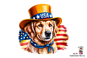 Patriotic Labrador PNG Bundle, a Graphic by Clipart Bloom (Thumbnail 7 of 11)