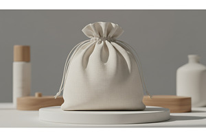 A simple drawstring cloth bag, a Technology Photo by Igor Tichonow