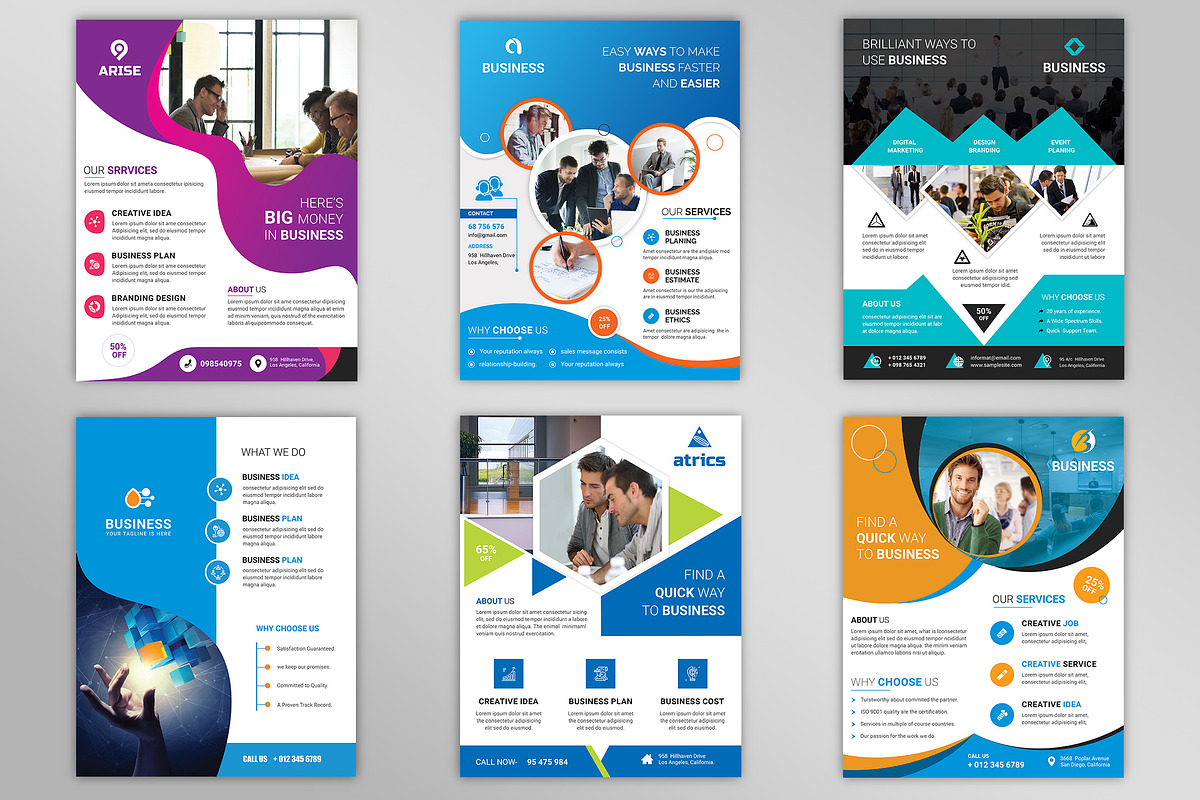 500+ Flyers Mega Bundle 99% OFF, a Flyer Template by Imagine Design Studio (Photo 11 of 98)