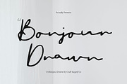 CS Bonjour Drawn, a Script Font by Craft Supply Co. (Thumbnail 1 of 8)