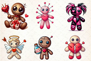 Valentine's Day Voodoo Doll Sublimat