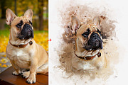 Dog Photo to Paint Photoshop Action, an Action Add-On by MRI STUDIO (Thumbnail 2 of 5)