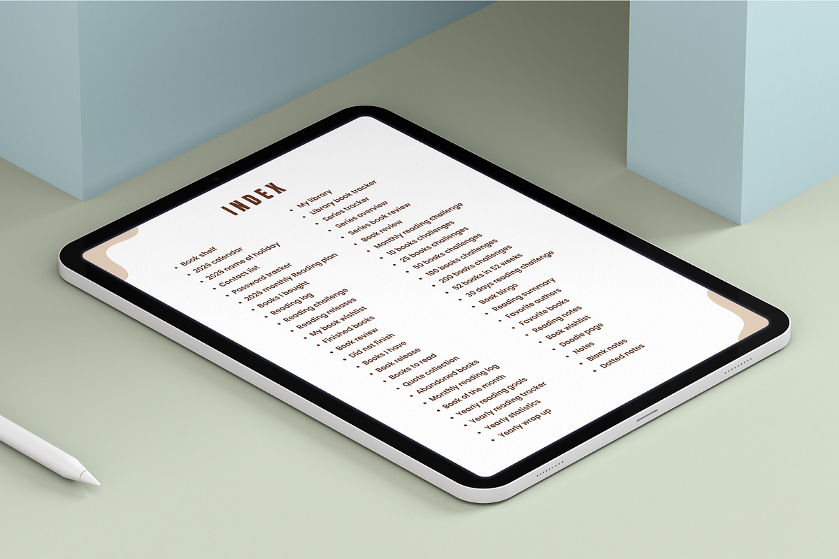 2026 Digital Reading Journal Bundle, a Stationery Template by Mustafiz (Photo 3 of 11)