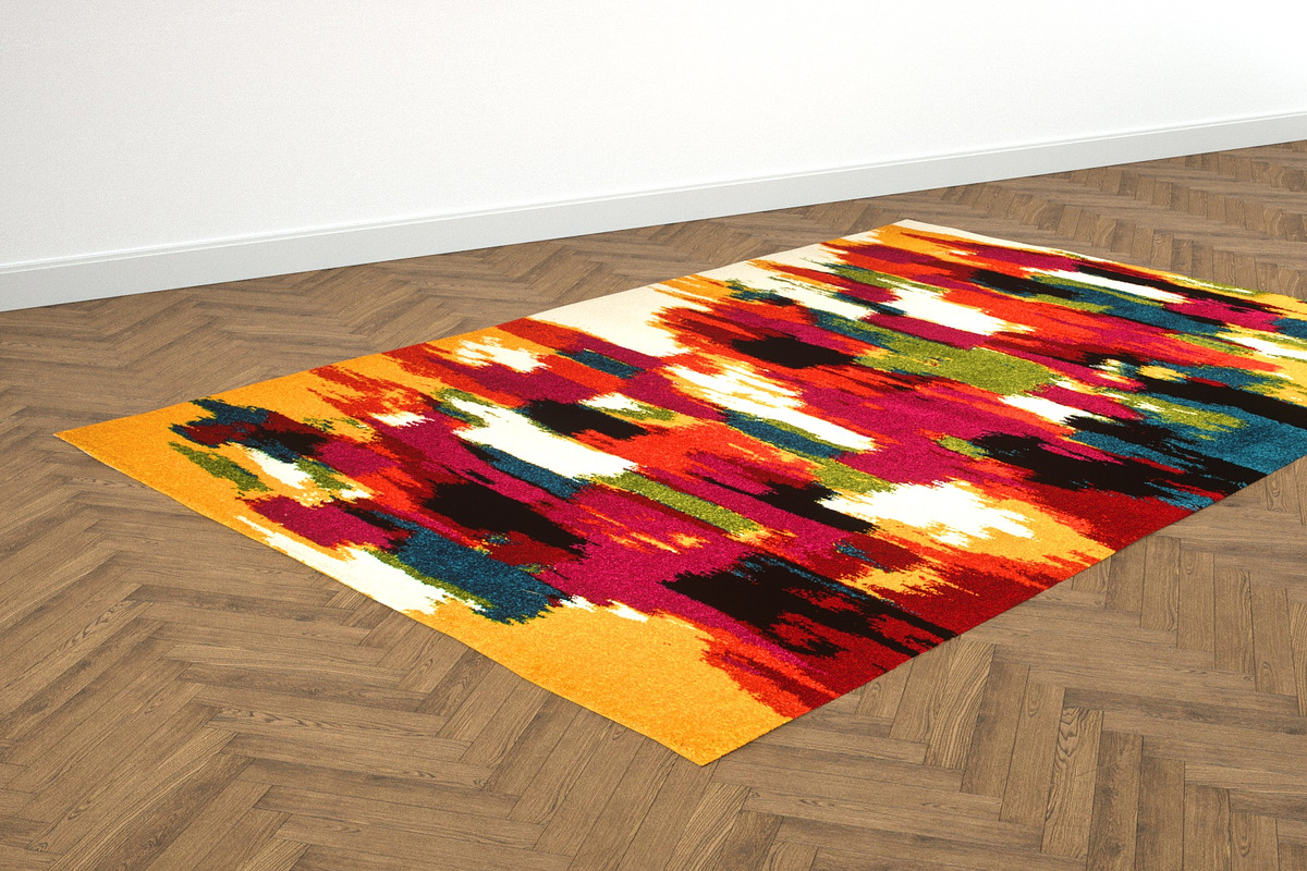 4 Colorful Rugs, a Furniture 3D Model by 3DTreatment (Photo 9 of 10)