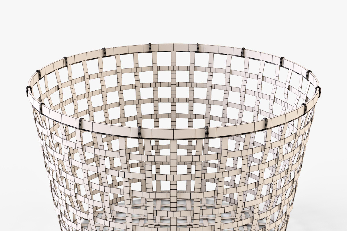 Wicker Basket Ikea Gaddis d50, an Object 3D Model by Markelos (Photo 5 of 8)