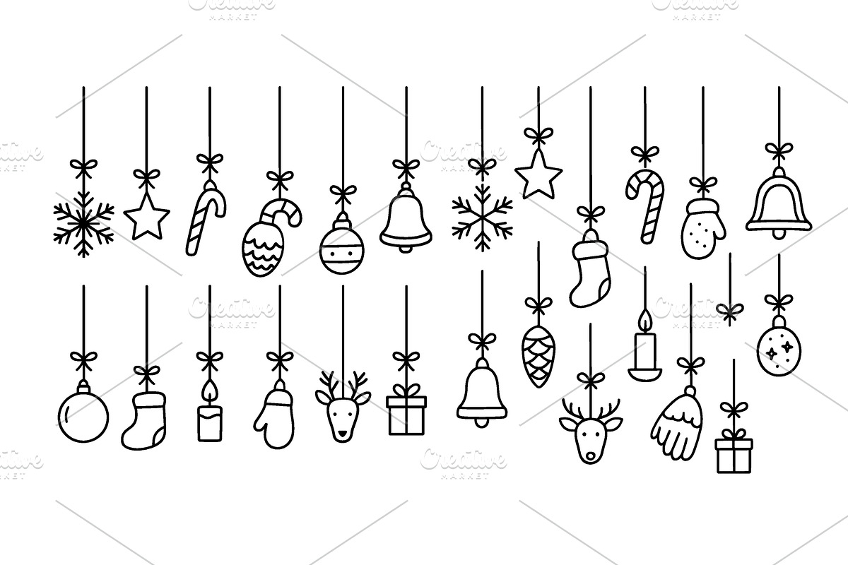 Festive hanging Christmas holiday, an Object Illustration by ZinetroN