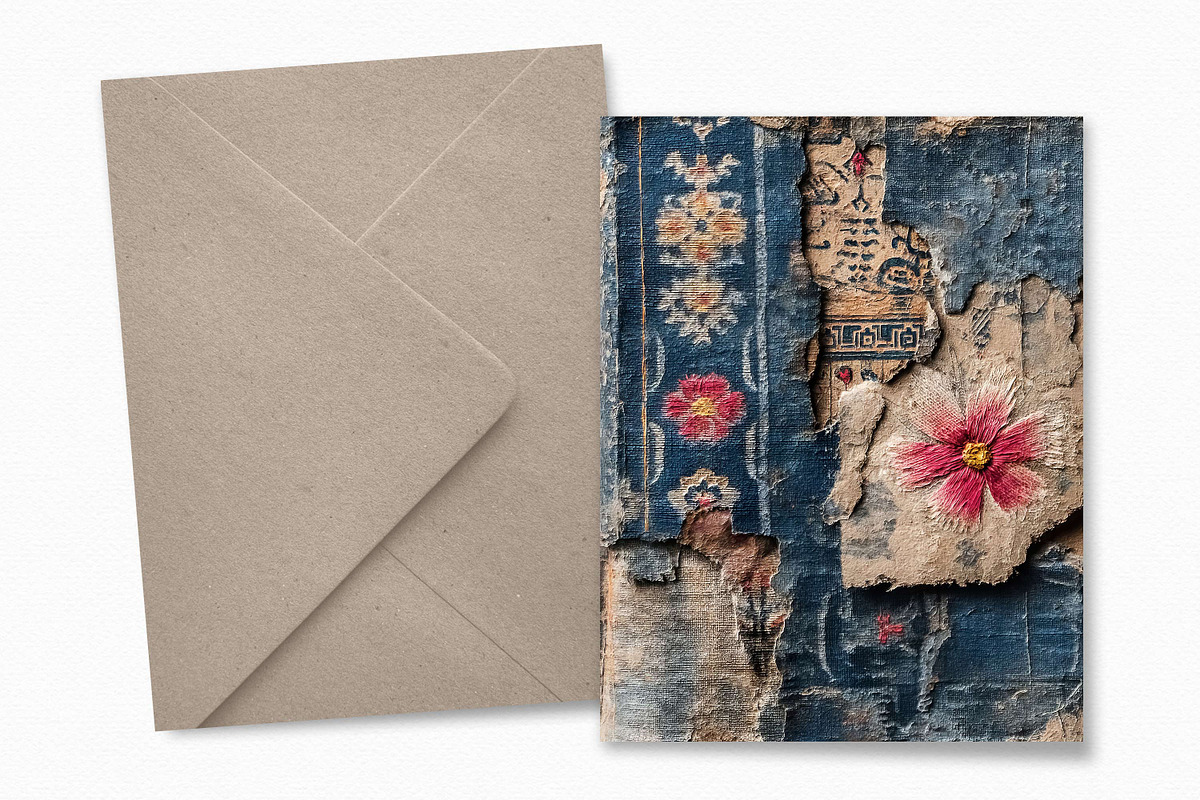 Indigo Tapestry Florals, a Decorative Illustration by rileyBgraphics (Photo 4 of 6)