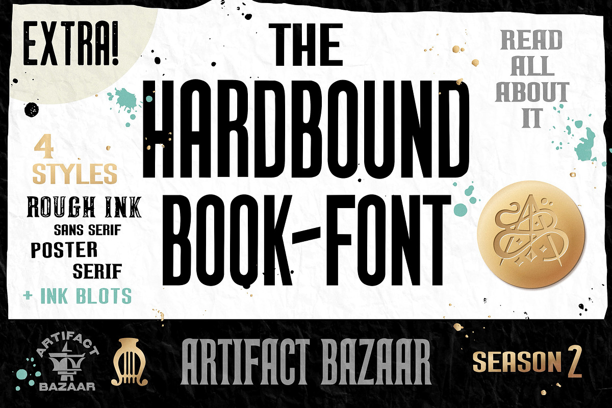 Hardbound | Tall Book Font, a Sans Serif Font by Artifact Bazaar (Photo 1 of 7)