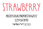 strawberry | handwritten sans serif, a Sans Serif Font by southwood corner (Thumbnail 8 of 8)