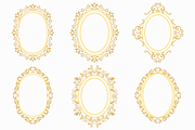 Oval Ornamental Frame Vector Bundle, a Decorative Illustration by Kusumaillustration (Thumbnail 5 of 16)