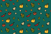 Doodle Art Pattern Bundle, a Food Illustration by AJ Doodles (Thumbnail 4 of 13)