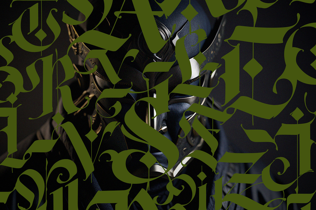 Gothic modern ABC letters preview 5