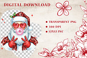 Christmas Santa Blowing Bubble Png, an Illustration by OK Design (Thumbnail 4 of 4)