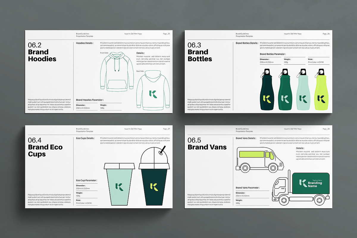 Brand Guidelines Presentation Design, a Presentation Template by E-Type (Photo 8 of 10)