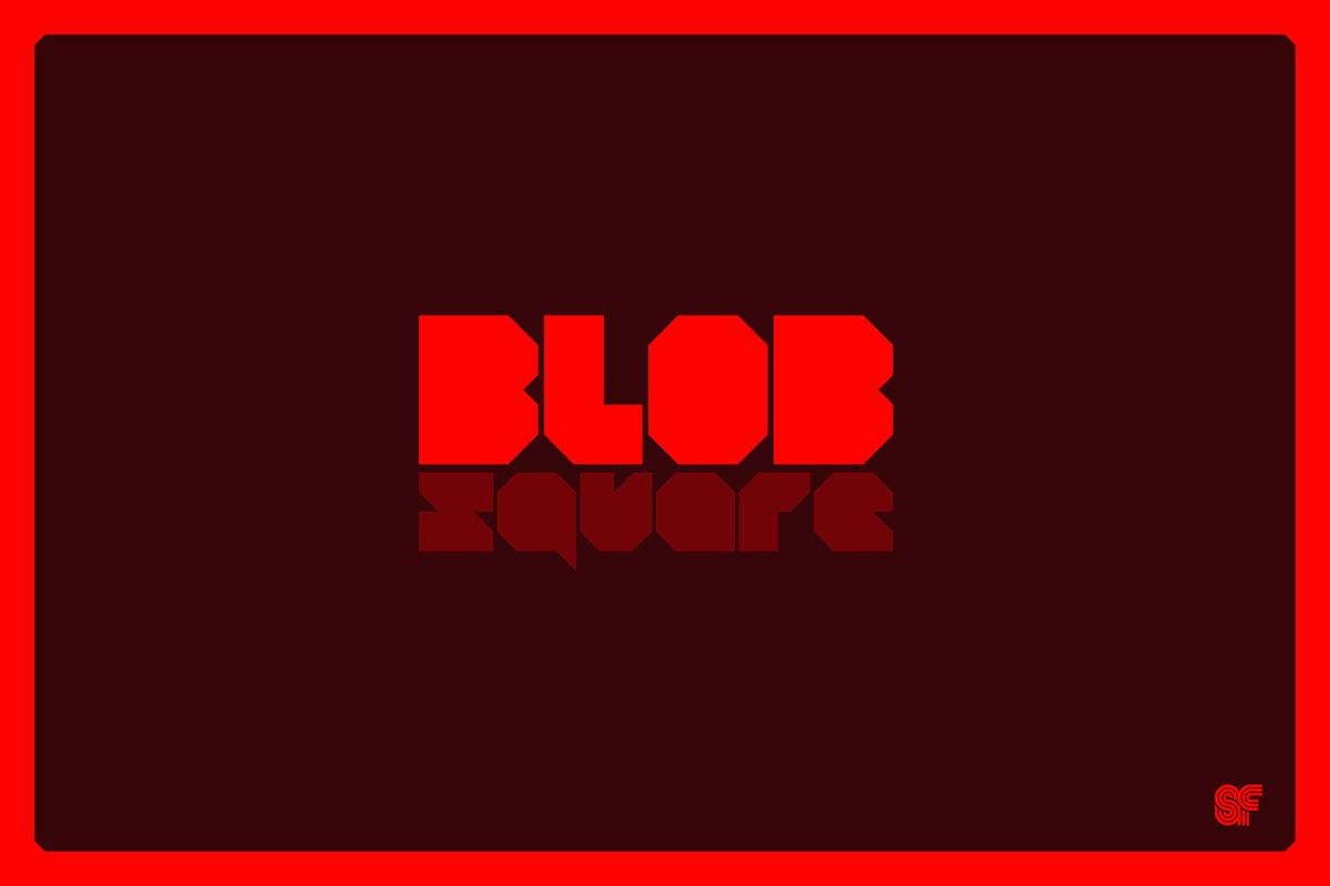 BLOB | Round + Square | 2 Fonts, a Sans Serif Font by Superfried Font Shop (Photo 6 of 10)