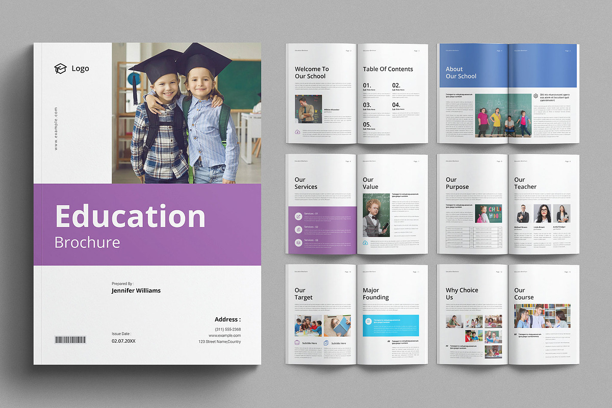 Education Template Template, a Brochure Template by E-Type (Photo 1 of 6)