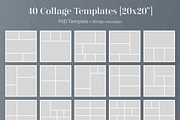 20x20 Collage PSD Bundle - 40 pcs., a Templates & Theme by Paperweight Memories (Thumbnail 2 of 4)