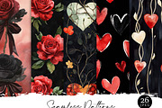 Seamless Red Rose Pattern, a Pattern Graphic by Design Scotch (Thumbnail 2 of 6)