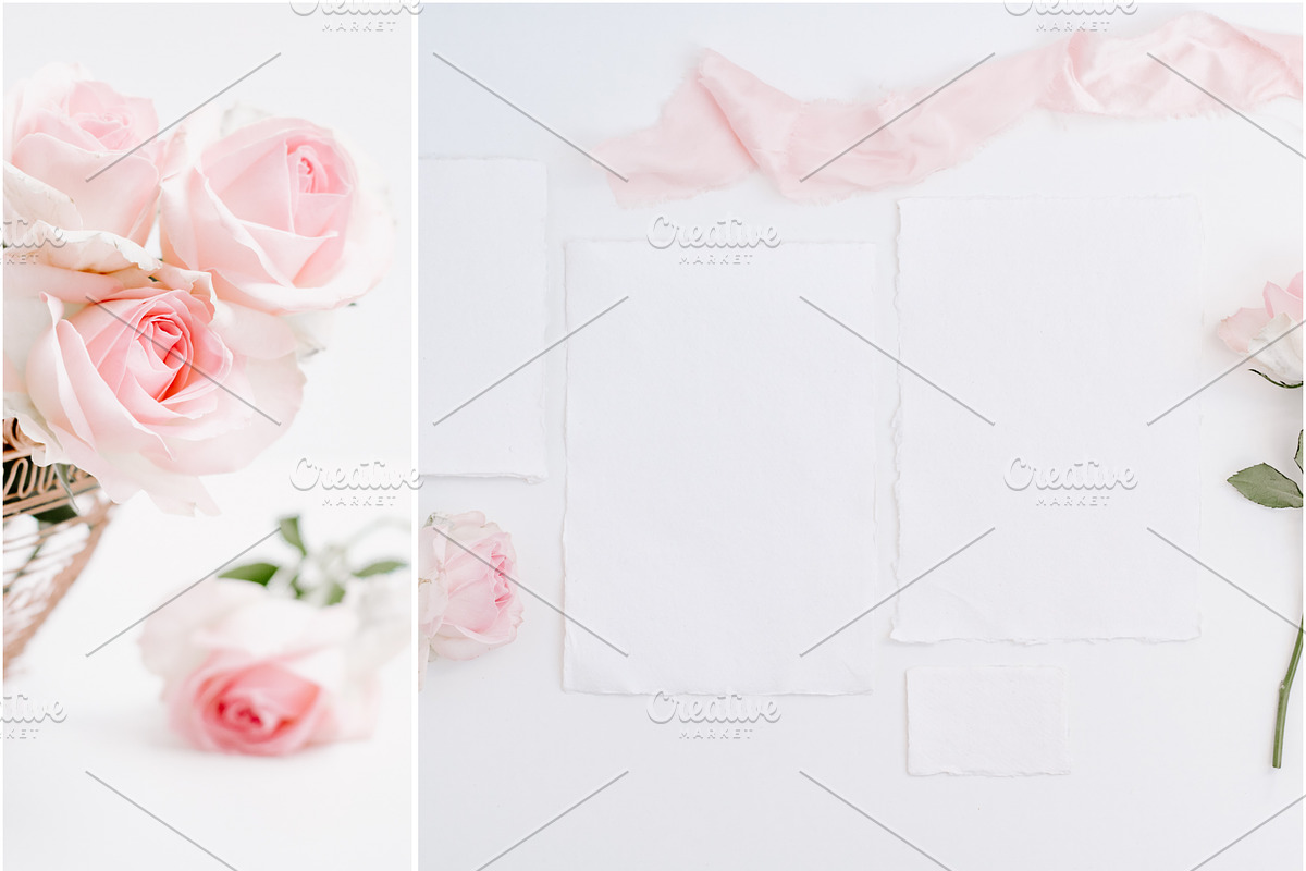 Blush Roses Bundle, an iPhone Mockup by Peppermint &Tea (Photo 4 of 5)