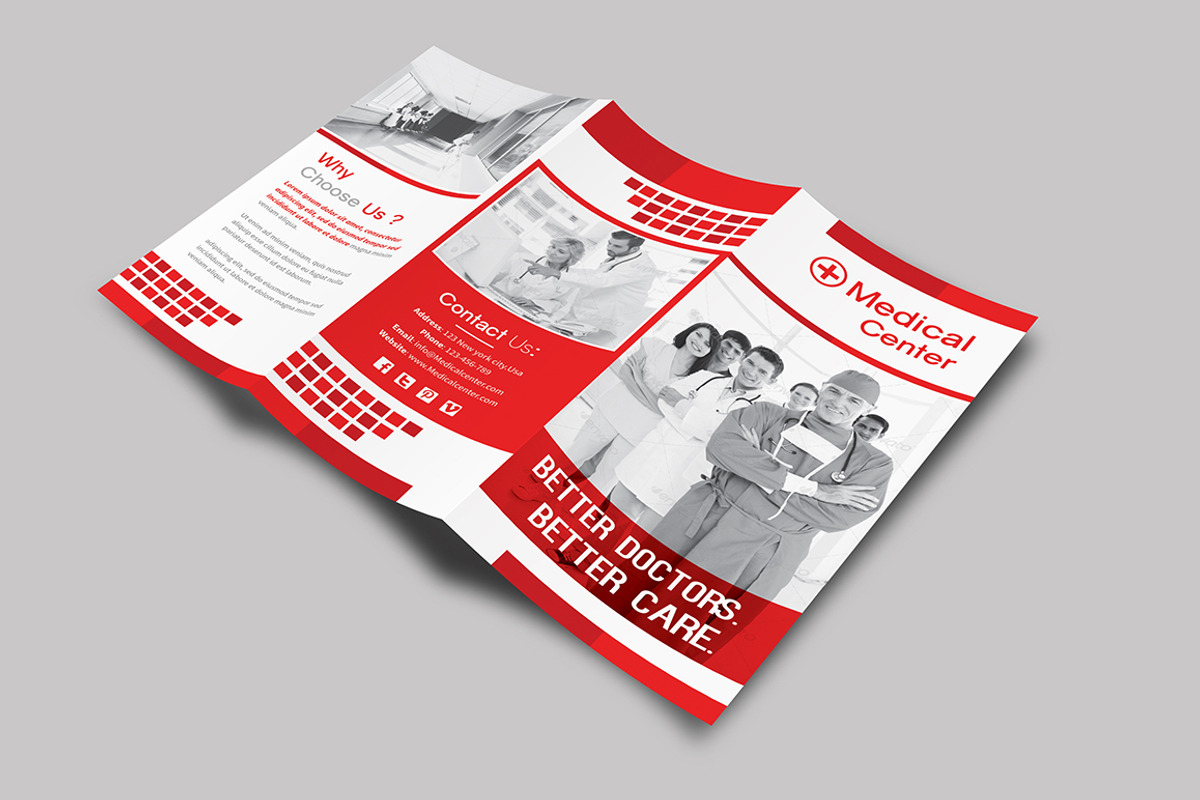 Medical Trifold Brochure, a Brochure Template by Creative  designer (Photo 4 of 7)