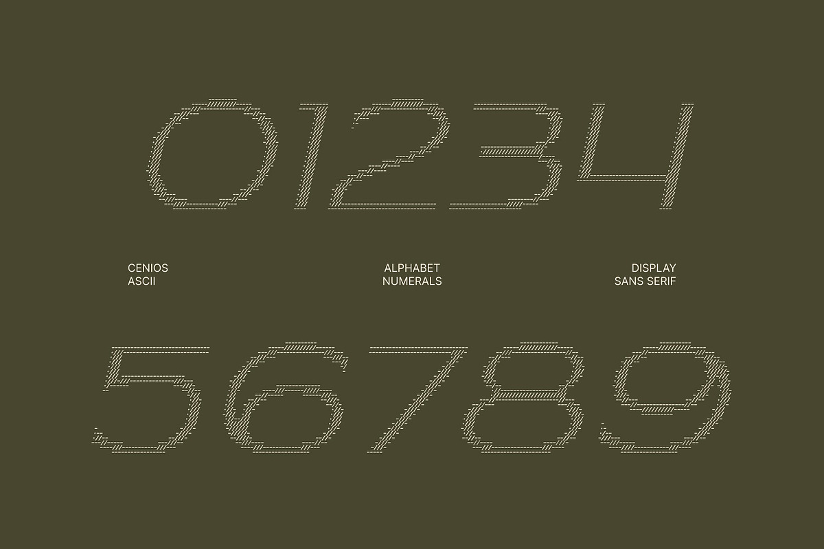 Cenios Ascii, a Sans Serif Font by Craft Supply Co. (Photo 4 of 8)