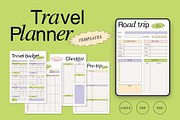 Travel planner templates, a Stationery Template by Veronika Gotovceva (Thumbnail 1 of 6)