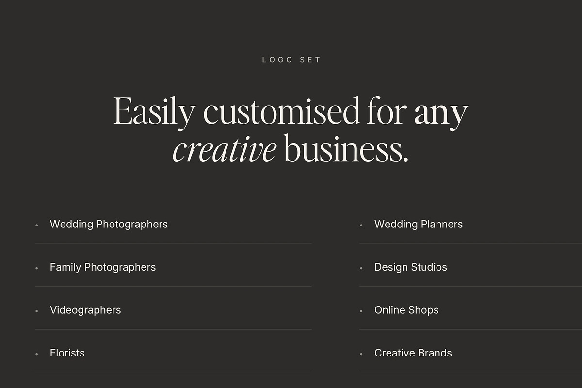 Editable Canva Logo Templates, a Branding & Logo Template by Adam and Grace (Photo 20 of 26)