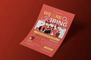 Red Creative Job Hiring Flyer, a Flyer Template by Neermana (Thumbnail 2 of 4)