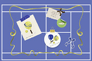 Padel Tennis - Clipart & Patterns, a Sport Illustration by ArtMaslyana (Thumbnail 3 of 8)