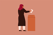 Different Women Vote, a Person Illustration by Mary Long (Thumbnail 5 of 6)